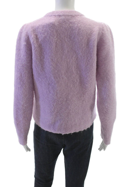 J Crew Womens Pullover Alpaca Crew Neck Sweater Pink Size S