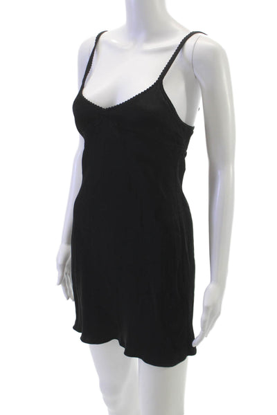 Sunday Best Womens Slip Dress Black Sweetheart Sleeveless Short Size XS