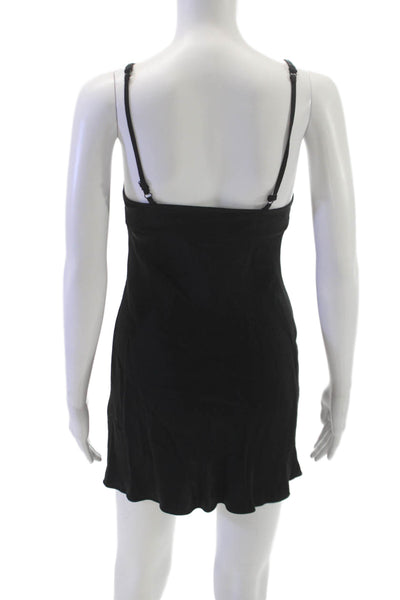 Sunday Best Womens Slip Dress Black Sweetheart Sleeveless Short Size XS