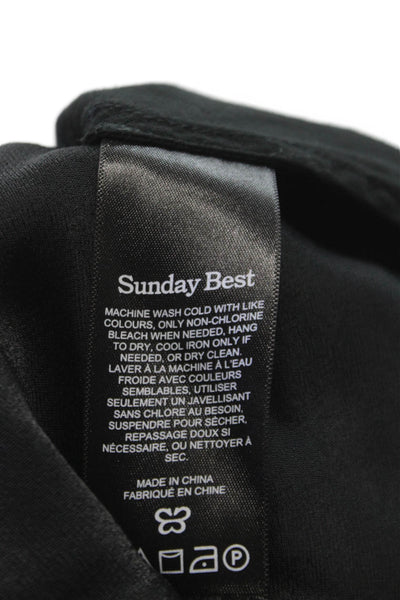 Sunday Best Womens Slip Dress Black Sweetheart Sleeveless Short Size XS
