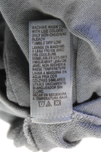 Standard James Perse Womens Pullover Sweatshirt Supima Cotton Blue Size 0