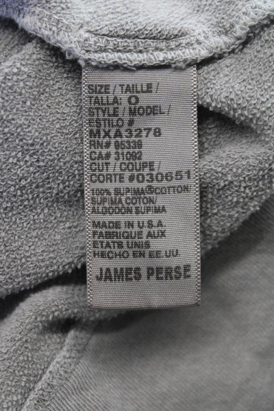 Standard James Perse Women Gray Supima Cotton Pullover Sweatshirt Size 0