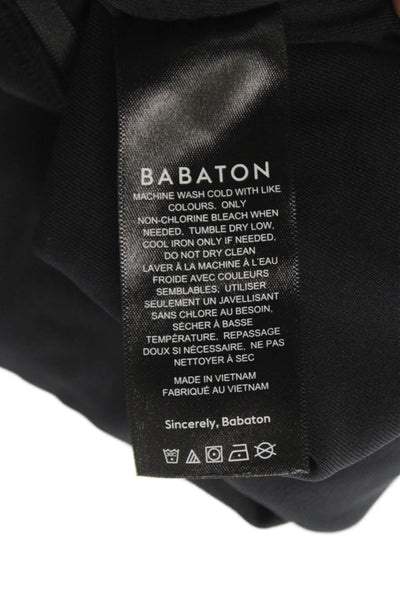Babaton Women One Piece Black Square Neck Long Sleeve Size XS