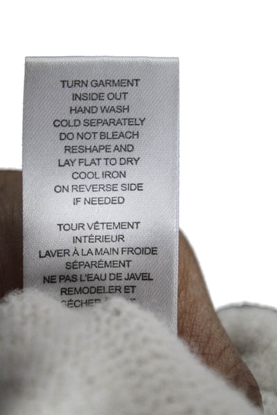 Tahari Women Pullover Sweater Ivory Long Sleeve Crew Neck Size XS