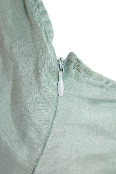 Sundress Women Halter Green Tie Sleeveless Modal Size XS