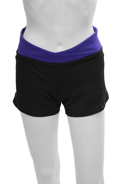 New Balance Womens Compression Shorts Black Polyester Size S