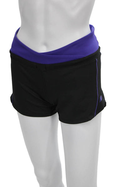 New Balance Womens Compression Shorts Black Polyester Size S