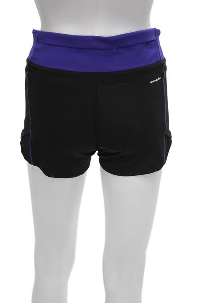 New Balance Womens Compression Shorts Black Polyester Size S