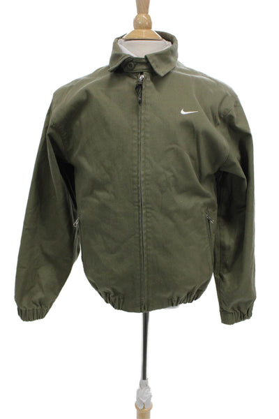 Nike Mens Basic Jacket Green Zip Size 2XS