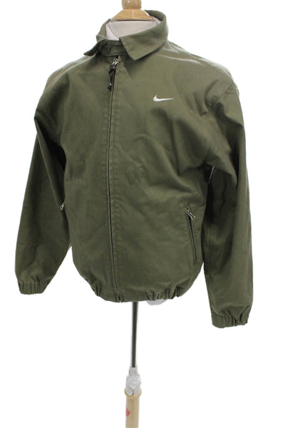 Nike Mens Basic Jacket Green Zip Size 2XS