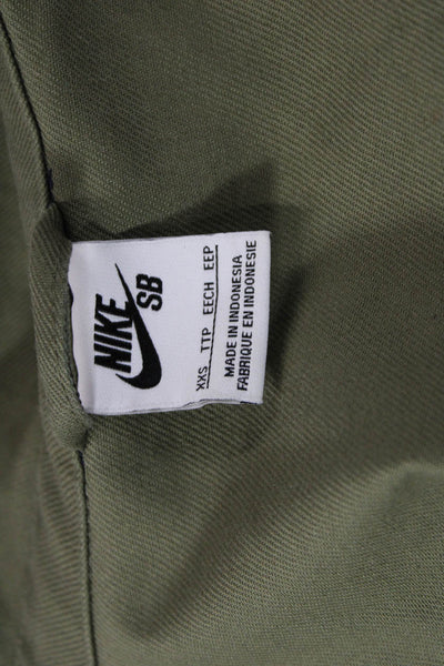 Nike Mens Basic Jacket Green Zip Size 2XS