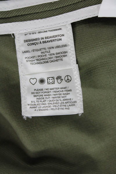 Nike Mens Basic Jacket Green Zip Size 2XS
