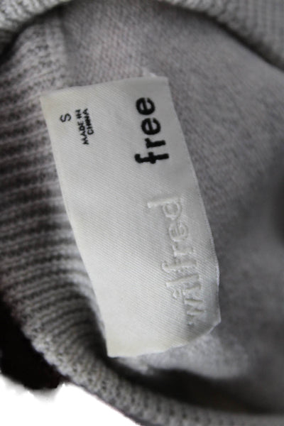 Wilfred Free Women Pullover Sweater Striped Multicolor Merino Wool Blend Size S