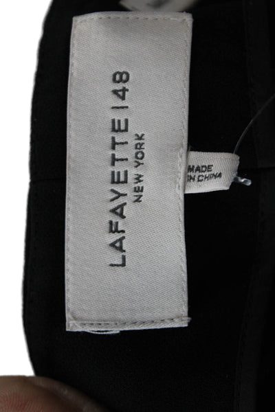 Lafayette 148 New York Womens Dress Pants Black Acetate Zip Inseam 31 Size 6
