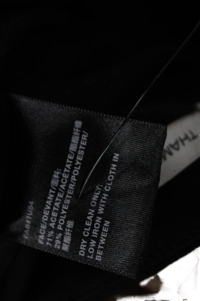 Lafayette 148 New York Womens Dress Pants Black Acetate Zip Inseam 31 Size 6
