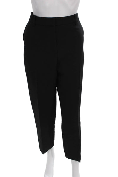 Lafayette 148 New York Womens Black Wool Dress Pants Zip Inseam 28 Size 8