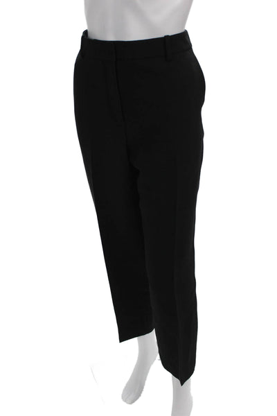 Lafayette 148 New York Womens Black Wool Dress Pants Zip Inseam 28 Size 8