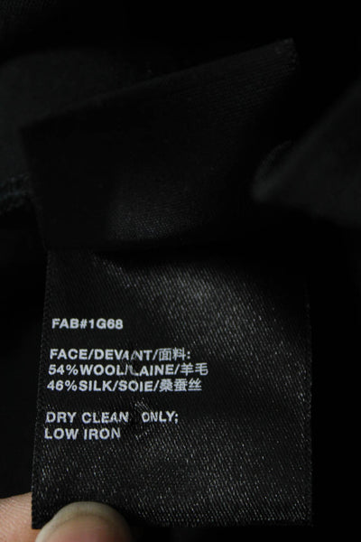 Lafayette 148 New York Womens Black Wool Dress Pants Zip Inseam 28 Size 8