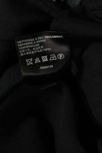 Lafayette 148 New York Womens Black Wool Dress Pants Zip Inseam 28 Size 8