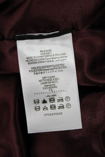 BCBGMAXAZRIA Women Basic Jacket Red 3/4 Sleeve Polyester Size M