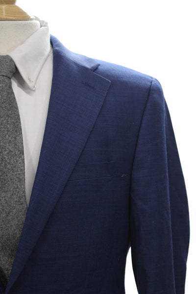 Calvin Klein Mens Blue Wool Blazer Size 42