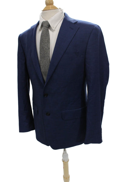 Calvin Klein Mens Blue Wool Blazer Size 42