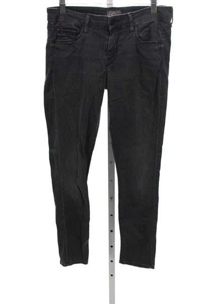 Mother Womens Black Skinny Jeans Low Rise Cotton 28in Size 27