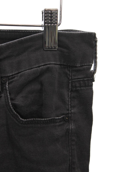 Mother Womens Black Skinny Jeans Low Rise Cotton 28in Size 27