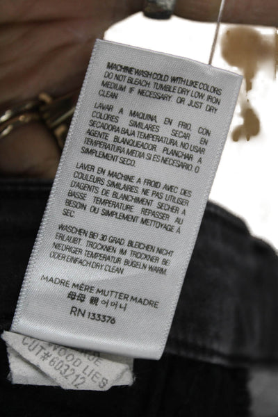 Mother Womens Black Skinny Jeans Low Rise Cotton 28in Size 27