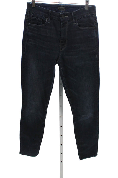 Mother Womens Skinny Mid-Rise Blue Jeans Size 26