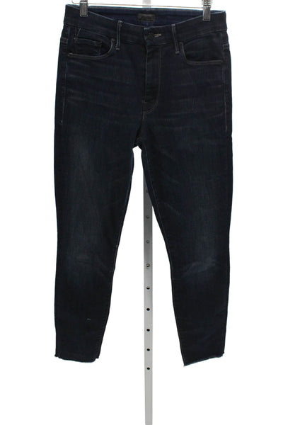 Mother Womens Skinny Mid-Rise Blue Jeans Size 26