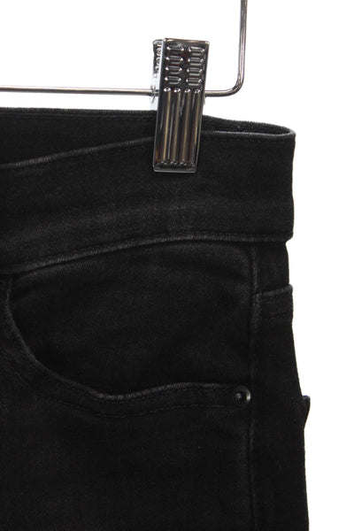 Frame Womens Straight Black Jeans Cotton Mid Rise Size 26
