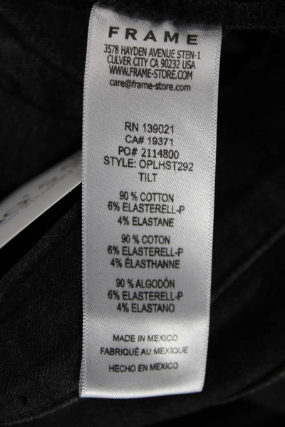 Frame Womens Straight Black Jeans Cotton Mid Rise Size 26