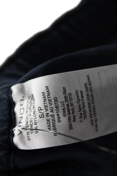 Vince Womens Dress Pants Tencel Lyocell Blue Drawstring Petite Size S