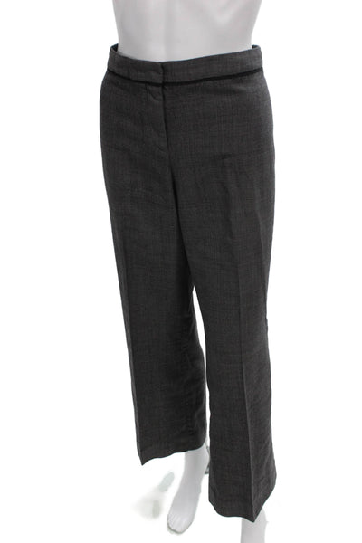 Boss Hugo Boss Women Dress Pants Gray Virgin Wool Zip Inseam 29 Size 10