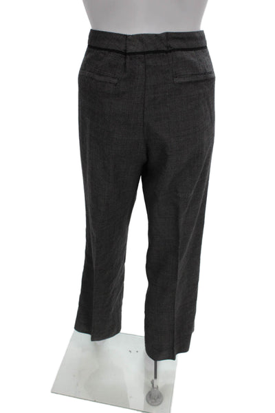 Boss Hugo Boss Women Dress Pants Gray Virgin Wool Zip Inseam 29 Size 10