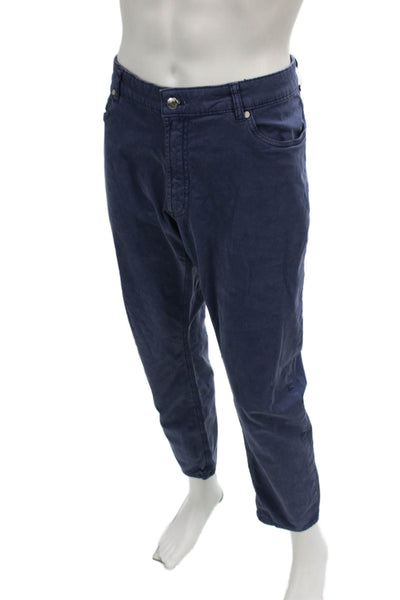 Peter Millar Mens Blue Chino Pants Button Closure Size 36