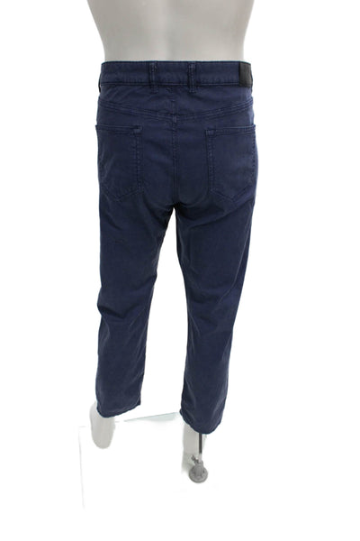 Peter Millar Mens Blue Chino Pants Button Closure Size 36