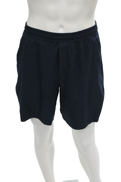 Lululemon Mens Athletic Blue Shorts Recycled Polyester Size XL