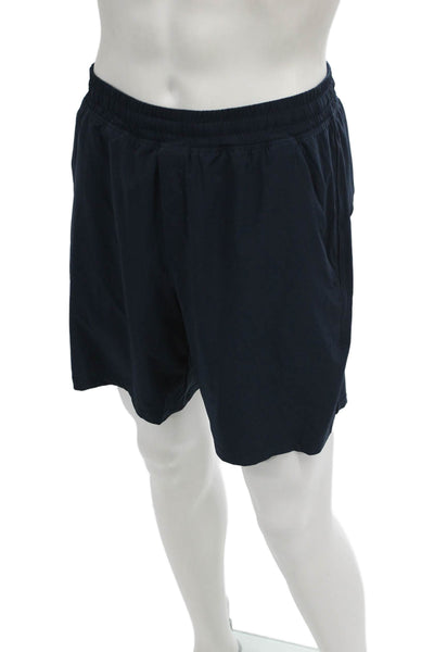 Lululemon Mens Athletic Blue Shorts Recycled Polyester Size XL