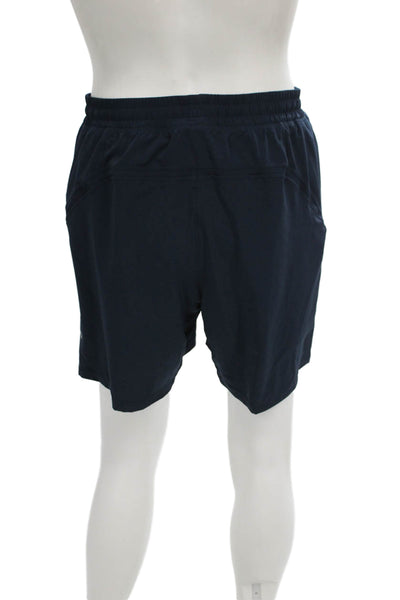 Lululemon Mens Athletic Blue Shorts Recycled Polyester Size XL