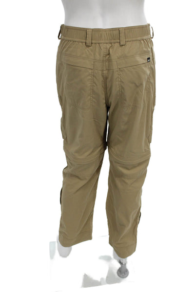 Rei Co Op Mens Cargo Pants Beige Button Inseam 30 Size 36