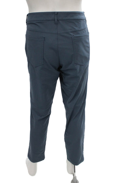Lululemon Mens Blue Ankle Pants Polyester Button Size 36