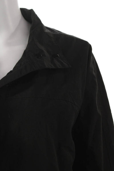 Lioness Women Basic Jacket Black Cotton Long Sleeve Snap Closure Size M