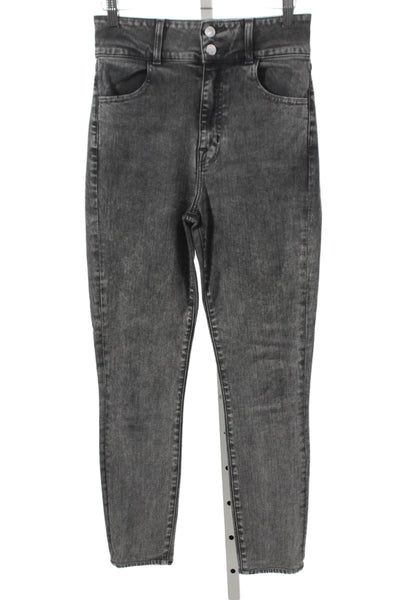 J Brand Womens Skinny Jeans Black High Rise Cotton Size 26