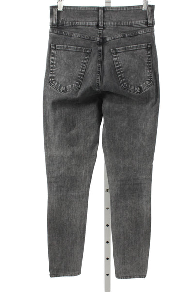 J Brand Womens Skinny Jeans Black High Rise Cotton Size 26