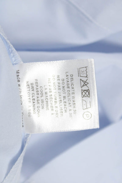 Andrea Lev Women Basic Cotton Sleeveless Collared Button Blouse Size 34