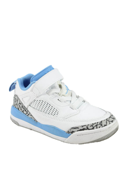 Jordan Boys Leather Low Top Sneakers Light Blue Size 11C