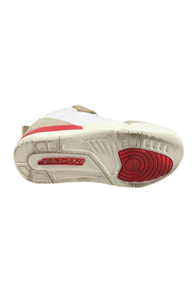 Jordan Boys Leather Low Top Sneakers White Size 11C