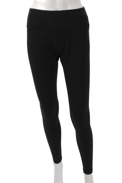 Lululemon Women Black Ankle Leggings Polyester Blend Size 10